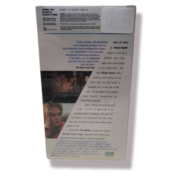 RARE The Hitcher VHS New & Sealed Horror Thriller Movie - Picture 3 of 4